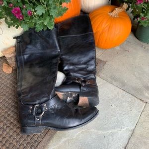 Frye harness boots